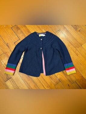Mini Boden rainbow cardi Euc 4/5